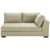 Modulares Sofa mit rechter Armlehne aus Baumwolle kittfarben